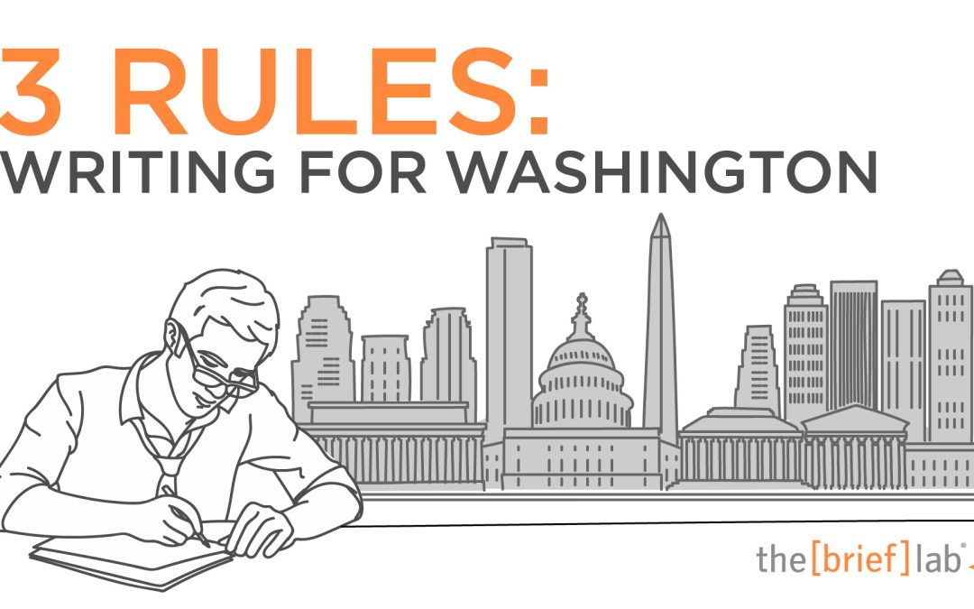 3 Rules: Writing for Washington