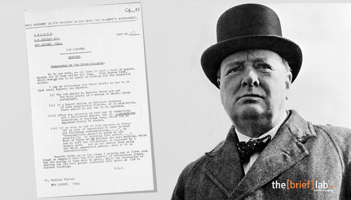 Winston Churchill's brief memo