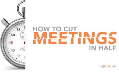 How to cut meetings in half