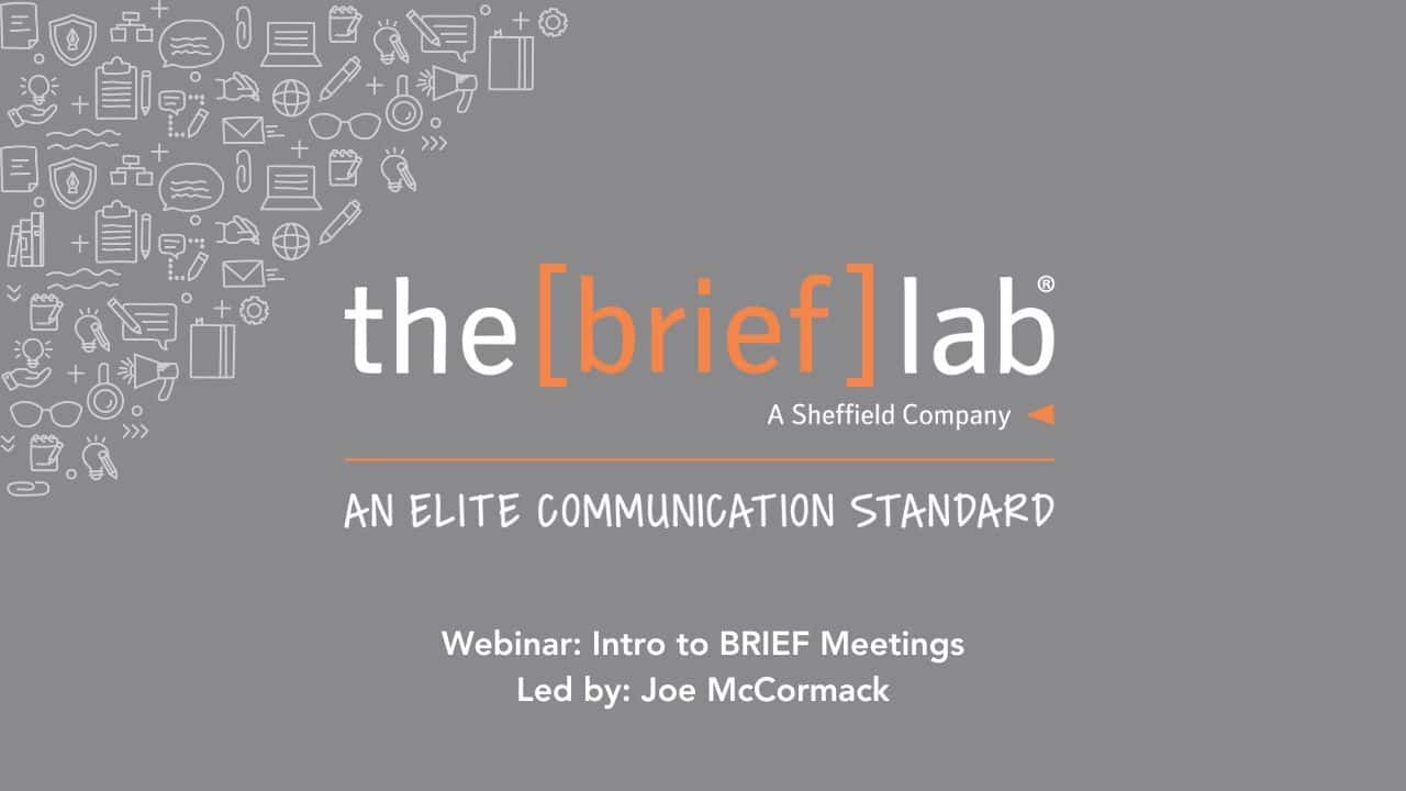 Zoom cover slide for Intro to BRIEF Meetings webinar