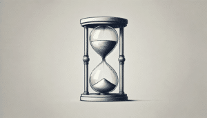 Illustration of a sand timer